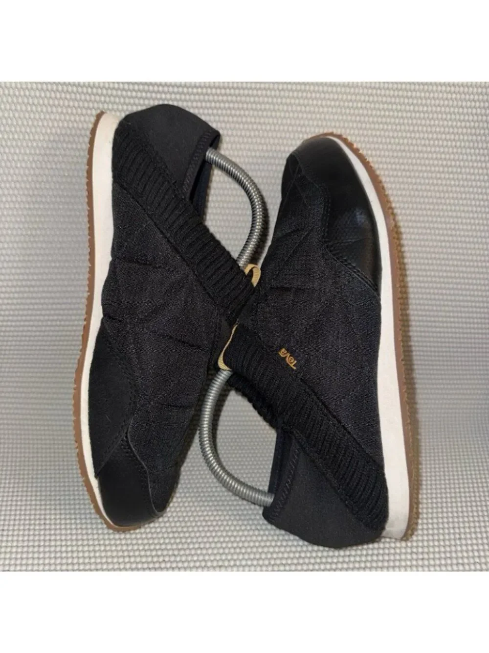 Teva ReEmber Camp Moc Unisex Comfort Quilted Slip-on Black Shoes Women Size 10